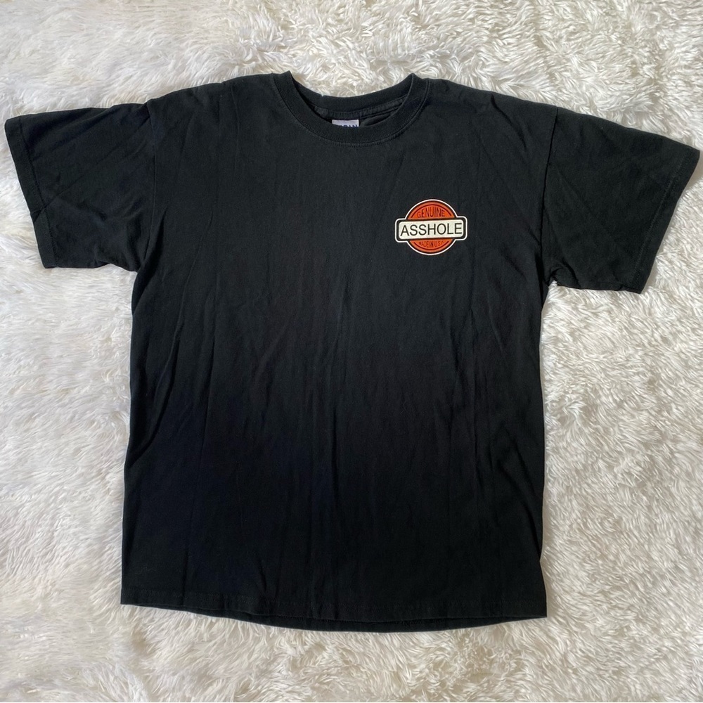 Harley Davidson style funny  graphic tee black shirt